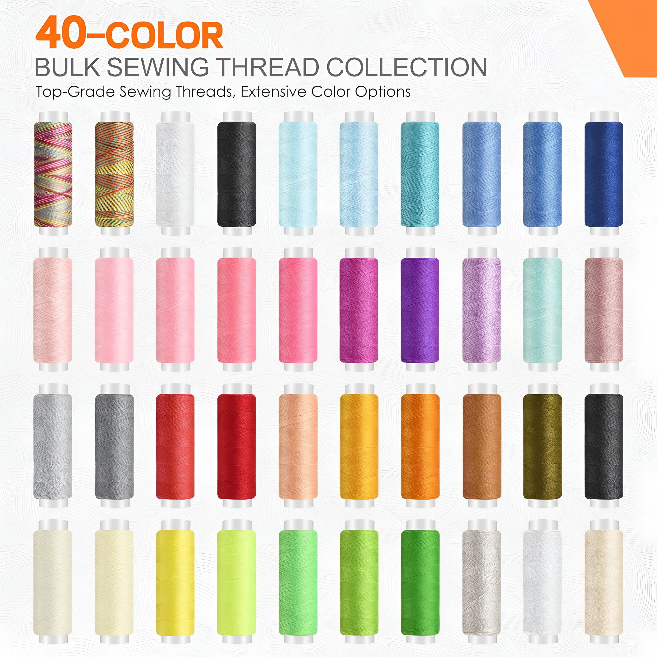 TUWAFE Sewing Kit for Adults with Heavy Duty Fabric Scissors,241 Pcs Hand Travel Sewing Kit Professional Needle and Thread Kit,Portable Sewing Supplies for Travel Home Beginners
