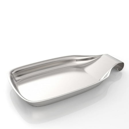 

CNKOO Spoon Rest for Stove Top Stainless Steel Spoon Holder for Kitchen Counter Spatula Ladle Utensils Rest Heavy Duty & Large Size Dishwasher Safe