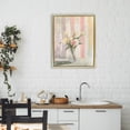 thumbnail image 2 of Stupell Industries Pastel Flower Arrangement Stripes Gold Framed Floater Canvas Wall Art, design by Arlington Prints, 21 x 17, 2 of 9