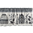thumbnail image 5 of Ambesonne Farmhouse Window Valance, Bitonal Cottagecore Barn, 54" X 12", Pale Eggshell Purpleblue, 5 of 5