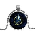 thumbnail image 1 of Star Trek Pendant Necklace Anti-Tarnish Silver Color Star Trek Federation Jewelry  STJ-4, 1 of 3
