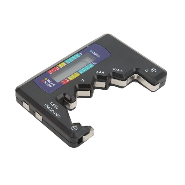Digital Battery Capacity Gauge Tester LCD Screen Universal D C N AAA AA 9V 1.5V Button Cell Analyzer Battery Capacity Monitor Gauge Indicator