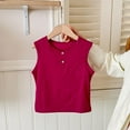 thumbnail image 2 of fatyb Kids Tank Tops Cotton Boys Girls Sleeveless Undershirts Casual Round Neck Comfy Summer Tshirts, 2 of 4