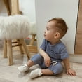 thumbnail image 3 of PEACNNG Organic Cotton Baby Clothes Set Summer Casual Tops Shorts For Boys Girls Set Unisex Toddlers 2 Pieces Kids Baby 90cm(18-24M), 3 of 5