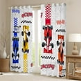 thumbnail image 2 of Erosebridal Racing Car Curtains for Living Room,Fast Cat 30%-50% Blackout Curtains Set of 2 (38x45),Extreme Sports Curtains and Drapes (38x45),Sport Car Room Decorative, 2 of 6