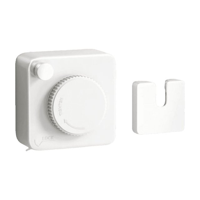 Corde à Linge Rétractable 4.2M Intérieur/extérieur avec Fil en Acier Inoxydable 304 - Installation Sans Perçage, Système de Tension Anti-Affaissement, Nano-Couche Antirouille pour Salle de Bain et Balcon - GX Carré Blanc Brillant