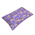 thumbnail image 3 of Daiia Pugs and Flowers Bedding Waterproof Pillow Protector Zippered Queen – Bed Bug Proof Pillow Encasement-16"x24", 3 of 9