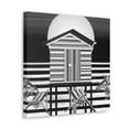 thumbnail image 5 of "Dawn on Beach Hut". - Canvas, 5 of 25