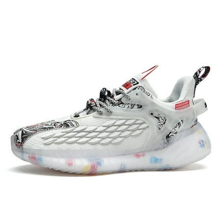 

Men s Breathable Knit Shoes Graffiti Print Sports Running Sneaker