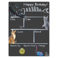 thumbnail image 1 of Cohas Cat Theme Pet Milestone Chalkboard, 12 by 16 inches, No Marker, 1 of 8