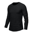 thumbnail image 5 of Vetsdori Tshirts for Men Winter Long Sleeve Breathable Pullover Sport Lightweight Crew Neck Stylish Mens Shirts Plain, 5 of 6
