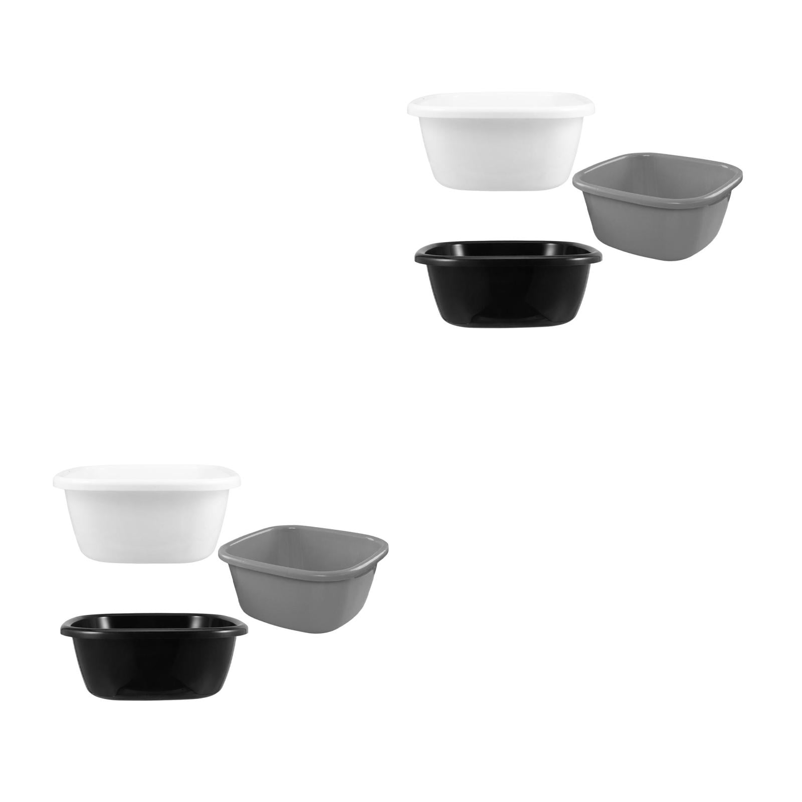 WHAMVOX WORGEOUS 6 pcs Plastic Foot Bath Tub for Soaking Feet Wash Basin Dish Tub Bathroom Water Sink Laundry