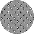 thumbnail image 1 of Ahgly Company Machine Washable Indoor Round Transitional Gray Cloud Gray Area Rugs, 3' Round, 1 of 7