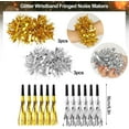 thumbnail image 7 of 42PCS Glitter 2026 New Year's Eve Accessories, Laser Hats Glasses New Year Headband Tiara New Year Wristband Fringed Noise Makers for 2026 New Year Party Favour Kit Black Gold Silver, 7 of 7