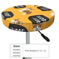 thumbnail image 4 of Qekee Corgi Round Bar Chair Cushion Cover, Elastic and Washable, Fits 12-14in Chairs - 13 inch, 4 of 7