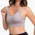 thumbnail image 6 of Gfyviroh Women's Wirefree Sports Bras Breathable Seamless Back-Closure Racerback Bras Patchwork Push Up Yoga Bra, 6 of 6