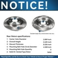 thumbnail image 4 of Detroit Axle - 12.60" inch Rear Disc Brake Rotors for Chrysler 300 Dodge Challenger Charger Magnum, 4 of 7