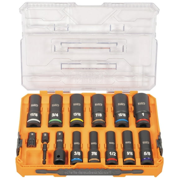 Klein Tools Knect Sae Impact Socket Set, 14 Pc