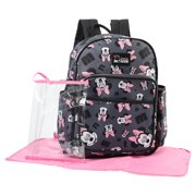 Minnie Mouse Toss Head Print Backpack Diaper Bag