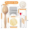 thumbnail image 2 of Mini Darning Loom,Mushroom Knit Patch Kit with 14 Hooks Small Weaving Loom 14 Pcs Large Eye Needles 50 Color Threads for Handcraft DIY Weaving Repair Tool Darning Kit for Beginners Mending Jeans Socks, 2 of 5