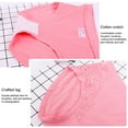 thumbnail image 2 of destyer 3 Pcs Culottes pour Femmes Couleur Unie Lavables Portables Réutilisables Tricotées Respirantes Lingerie pour Filles sous-Vêtements Rouges 2TG, 2 of 9