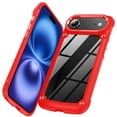 thumbnail image 2 of For iPhone 17 Air Ultimate CaseX Transparent Hybrid Case with Metal Buttons And Camera Edges - Red, 2 of 3