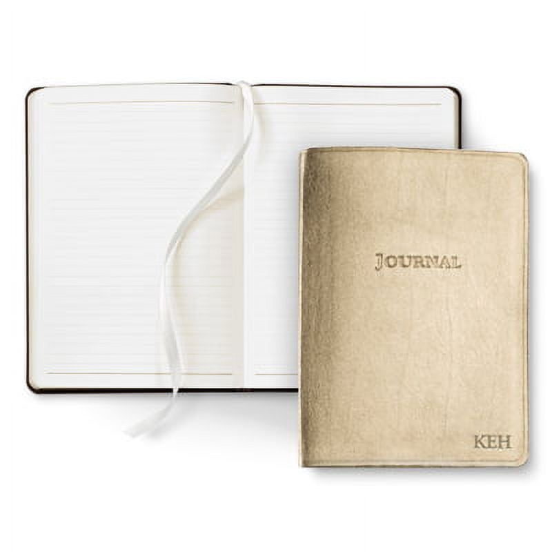 Gallery Leather  Desk Journal - Metallic Gold - 8"x5.5"