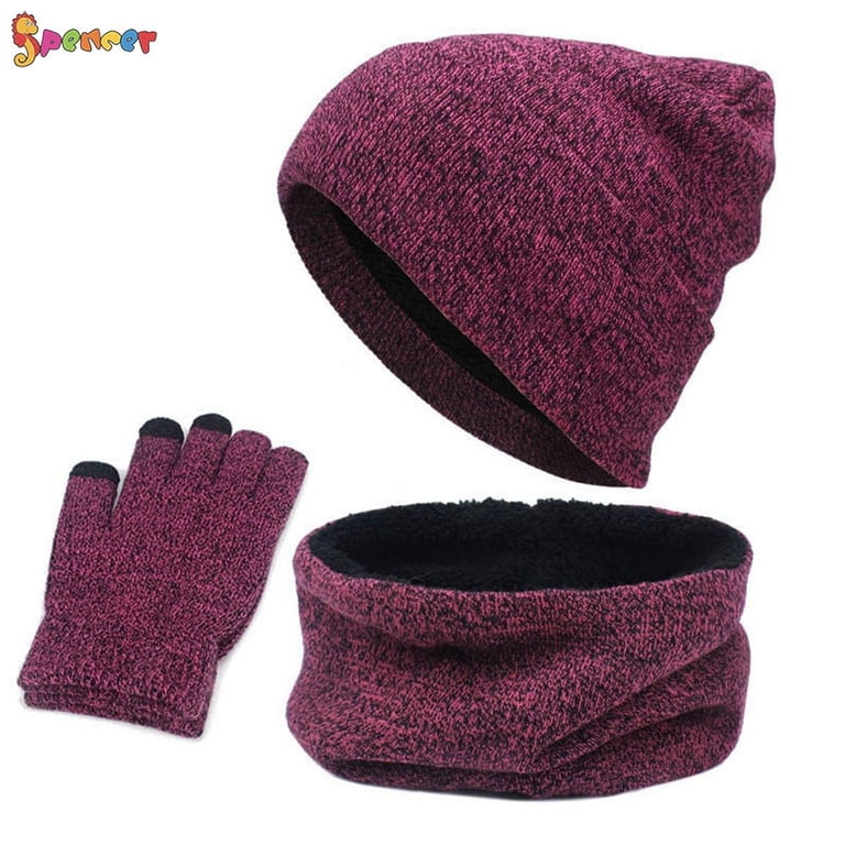 Spencer Adult Winter Set: Beanie, Gloves & Scarf, Knit 