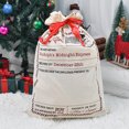 thumbnail image 1 of El bolso de la Navidad santa despide el bolso de lazo del bolsillo del paquete de la lona, el día de fiesta y el regalo del fiesta, 1 of 4