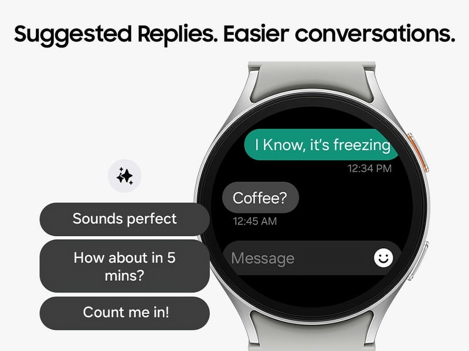SAMSUNG Galaxy Watch 7 SM-L310N (44mm) Wi-Fi Version, AI-ready, Bluetooth Wellness Tips, Heart Rate Tracking, Sleep Monitor, Fitness Tracker, Latin Specs (Green, 44 mm)
