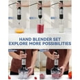 thumbnail image 4 of 7-in-1 Immersion Blender, 800W Hand Blender with 20 Speeds and Turbo, Scratch-Resistant Guard, 2 Titanium Blades, Whisk, Milk Frother, Food Chopper, Beaker for Soup, Smoothies, Baby Food, 4 of 9