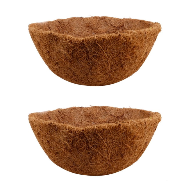 Palm Hanging Pot Coconut Basket Liner Replacement Lining For Home Furnishings 2pcs 20-40cm