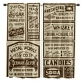 thumbnail image 2 of Newspaper Labels Retro Curtains For Living Room Kitchen Curtain Bedroom Decorative Window Treatments Home Essentials Drapes, 2 of 6