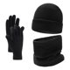 thumbnail image 1 of Gorro Bufanda Guantes De Lana Para Invierno 3 Pcs Unisex, 1 of 8