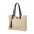 thumbnail image 4 of Bolso de hombro para mujer, moderno, informal, con cierre de cremallera negro, 4 of 9