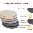 thumbnail image 3 of Braided Coasters for Drinks, Absorbent Cotton Coasters Elevate Your Kitchen Countertops, 3 of 7