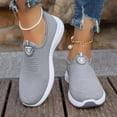 thumbnail image 2 of Rokment Womens Orthopedic Slip on Socks Walking Running Shoes Comfortable Arch Support Memory Foam Cross-Training Non Slip Nursing Sneakers Grey Size 8.5, 2 of 6