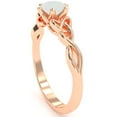 thumbnail image 5 of Celtic Trinity Knot Opal Engagement Ring In 14k Rose Gold, 5 of 6