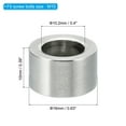 thumbnail image 2 of M10 Stainless Steel Spacers, 5 Pcs Metal Spacer Stainless Steel 10.2mm ID x 16mm OD x 10mm L for 3/8" M10, 2 of 5