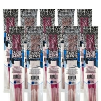 Exotic Scents 11" Hand Dipped Incense 10-Pack Assorted Scents (10-Sticks Per Pack)