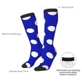 thumbnail image 4 of Sigee Blue And White Polka Dot for Socks for Men Women Socks Stocking Compression Socks, 4 of 6