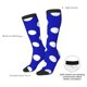 thumbnail image 4 of Balery Blue And White Polka Dot Calcetines novedosos Calcetines deportivos Calcetines hasta la rodilla Calcetines de algodón Calcetines originales y geniales, 4 of 6