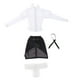 thumbnail image 3 of Ropa para muñecas femeninas a escala 1/6, traje completo, falda cruzada, camisa de manga larga, moda Gris oscuro, 3 of 8