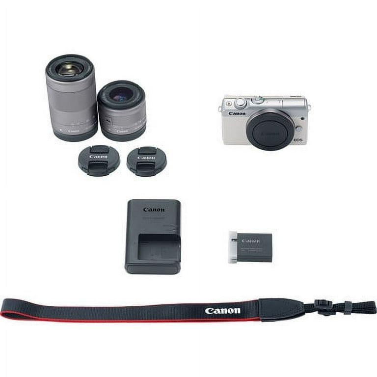 Canon EOS M100 Mirrorless Digital Camera with 15-45mm and 55 Canon EOS M100 Mirrorless Digital Camera with 15-45mm and 55