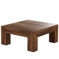 thumbnail image 6 of Fnova 39.4" Square Coffee Table, Farmhouse Wood Accent Center Cocktail Table with Sturdy Wooden Legs for Living Room, Easy Assembly, 6 of 16