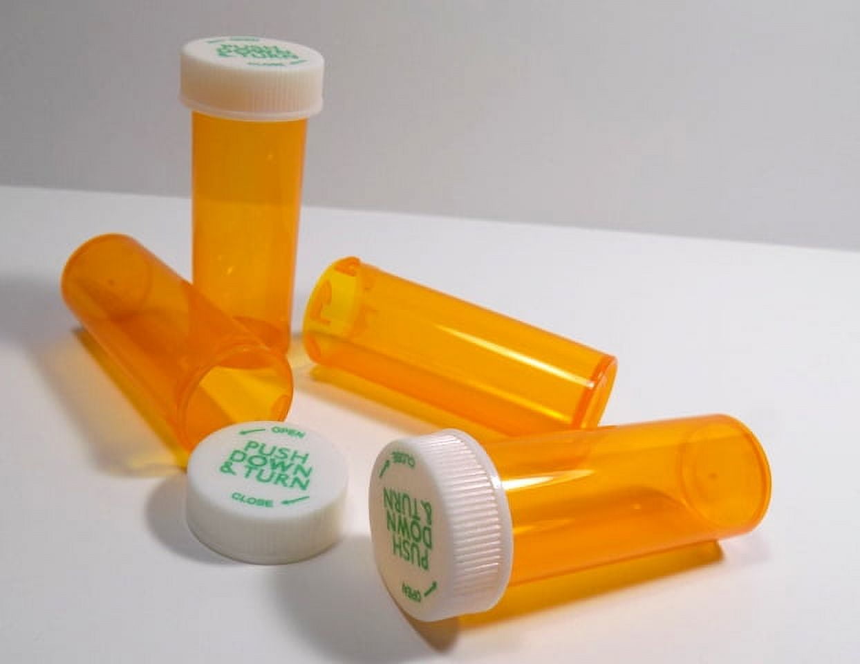 RX Medicine Vials 6 Dram Amber 25 Pack