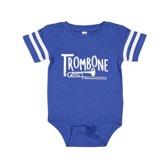 Inktastic Trombone Rough White Text Boys or Girls Baby Bodysuit