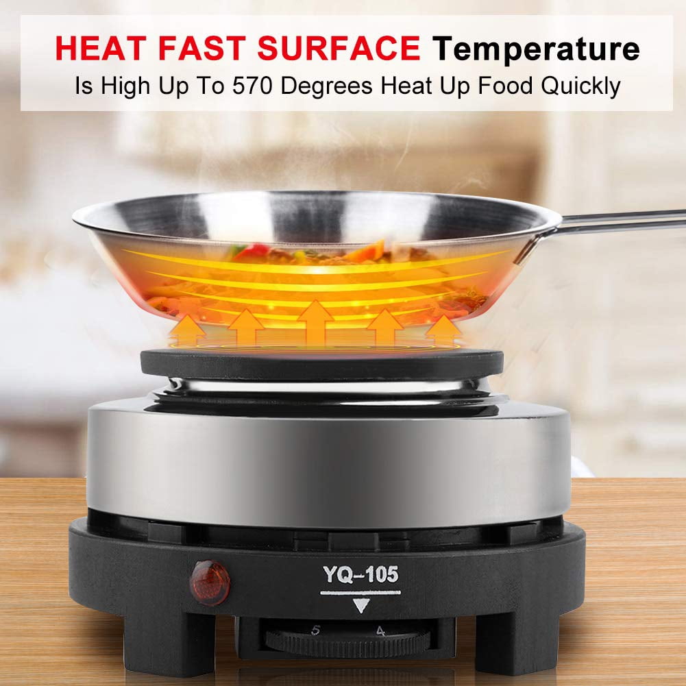 Mini Stove. Portable 500w Electric Mini Stove Hot Plate Multifunction Home Heater (Us Plug 110v), Suitable For Soup And Porridge, Hot Pot