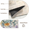 thumbnail image 6 of Floral Eucalyptus Leaves 2'x6' Runner Rugs for Hallway Kitchen Bedside Non Slip Washable, Daisy Summer Botanical Vintage Entryway Rug Runners with Rubber Backing, Long Carpet Runner for Laundry Room, 6 of 8