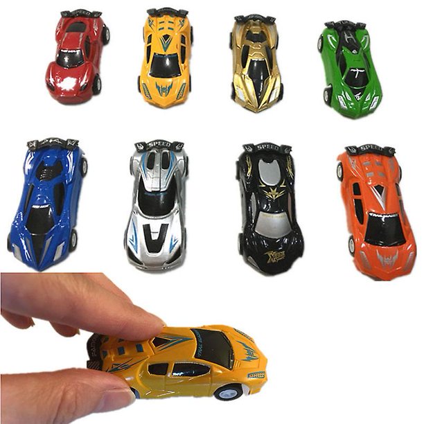 Juego de 6 unidades de mini modelo de coche de juguete Diecast, coche de carreras, coche de simulación, camión de autobús, vehículo, juguetes de plástico bonitos para niños, regalos 11 Afortunado Sencillez